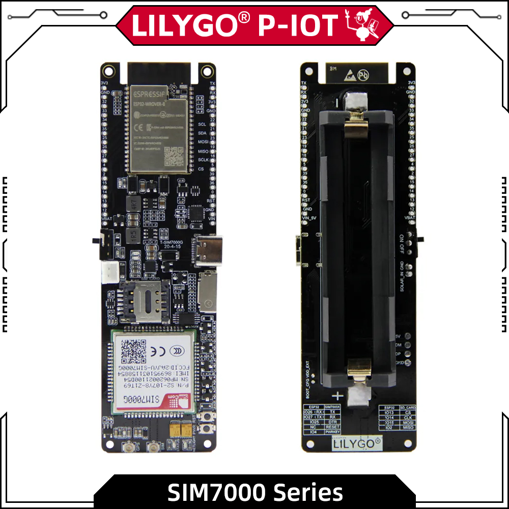 Esp32 Battery Holder Lipo - LILYGO® TTGO T-SIM7000G ESP32 SIM geliştirme