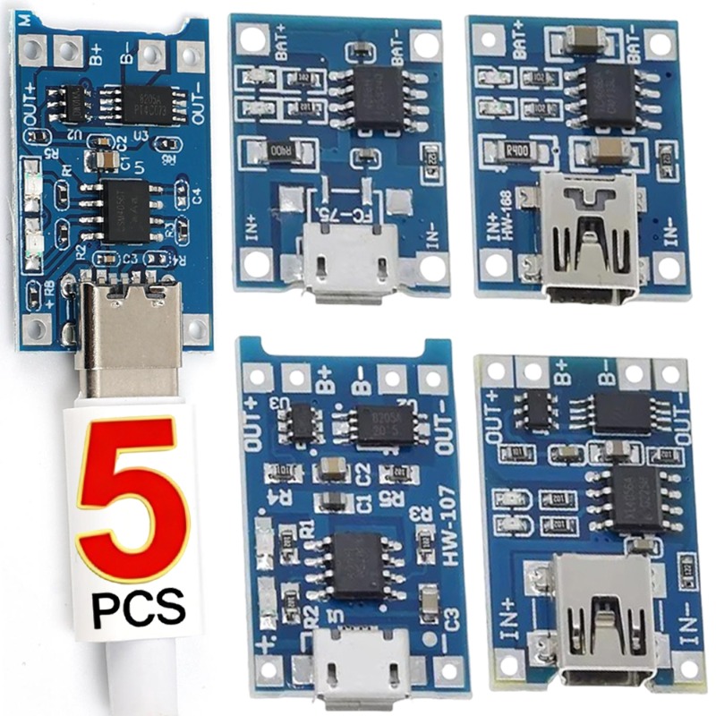 Tp4056 Module - 5V 3A Mikro/Tip-c/Mini 18650 TP4056 Lityum