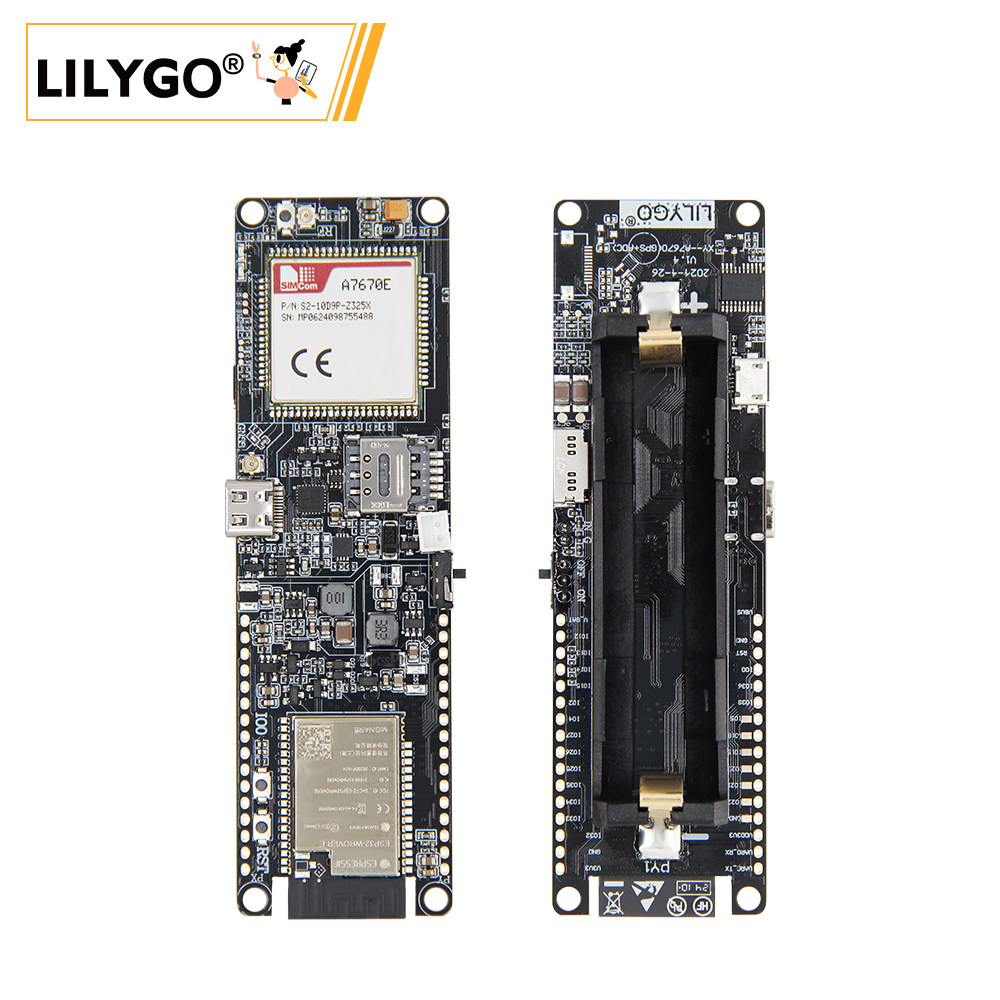 Esp32 Battery Holder Lipo - LILYGO T-A7670E ESP32 Modülü, WiFi ve