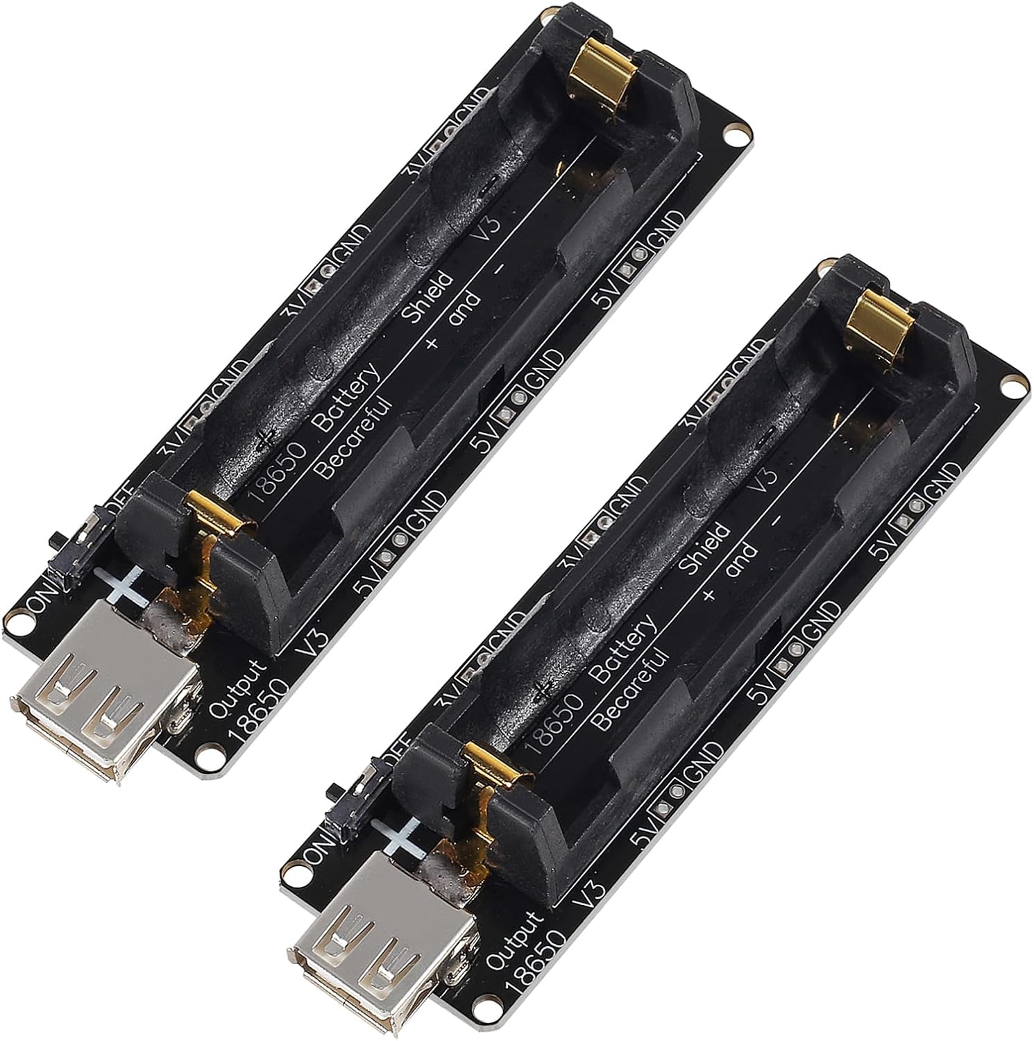 Esp32 Battery Holder Lipo - 2 adet 18650 Pil Tutucu Desteği
