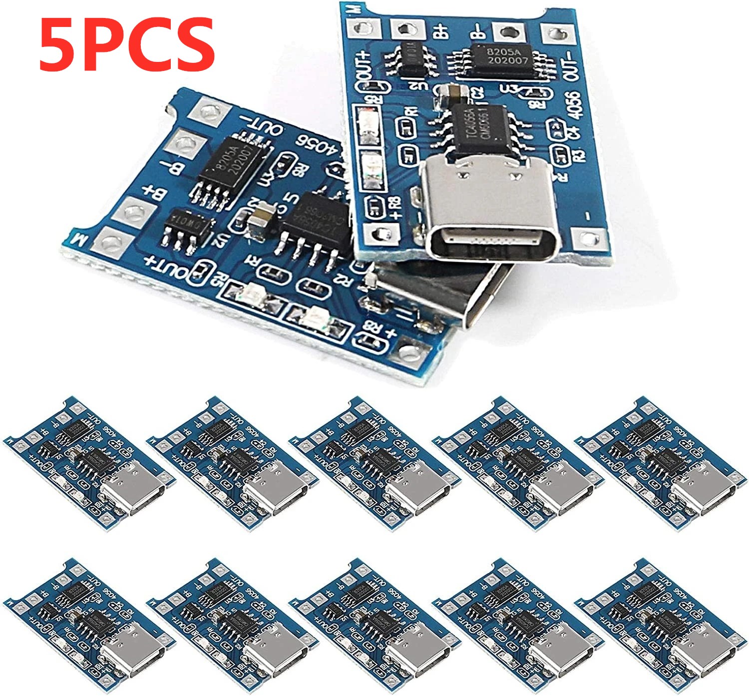 Tp4056 Module - 2/5 adet tip-c mikro Mini 5V1A