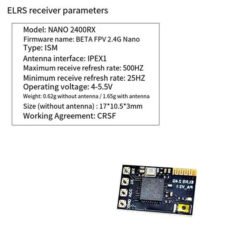 Antenna 2.4Ghz - CYGJ-10PCS ELRS 2.4Ghz Alıcı NANO Expresslrs