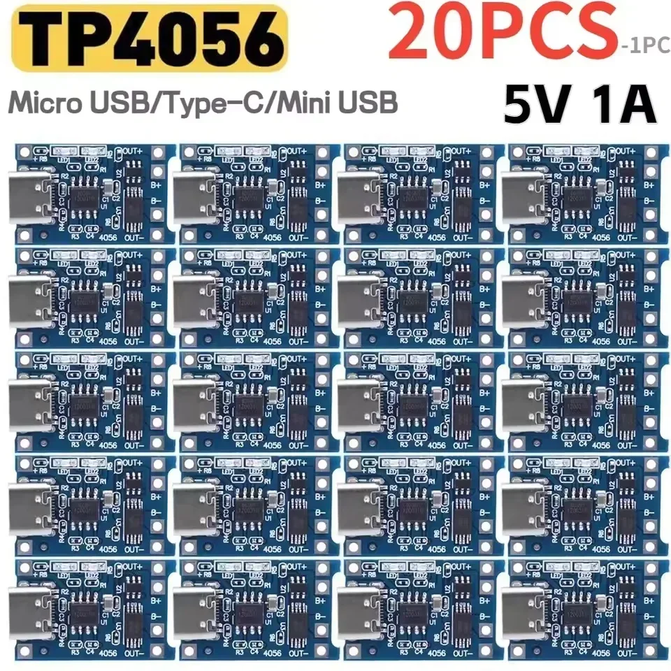 1-20 adet tip-c/mikro/mini USB - Tp4056 Module incelemesi ve fiyatı
