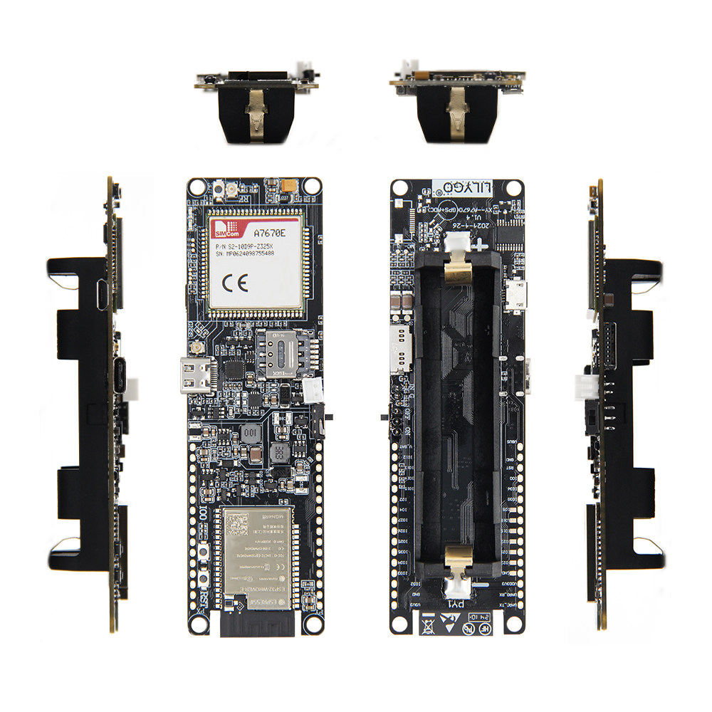 LILYGO T-A7670E ESP32 Geliştir - Esp32 Battery Holder Lipo incelemesi ve fiyatı