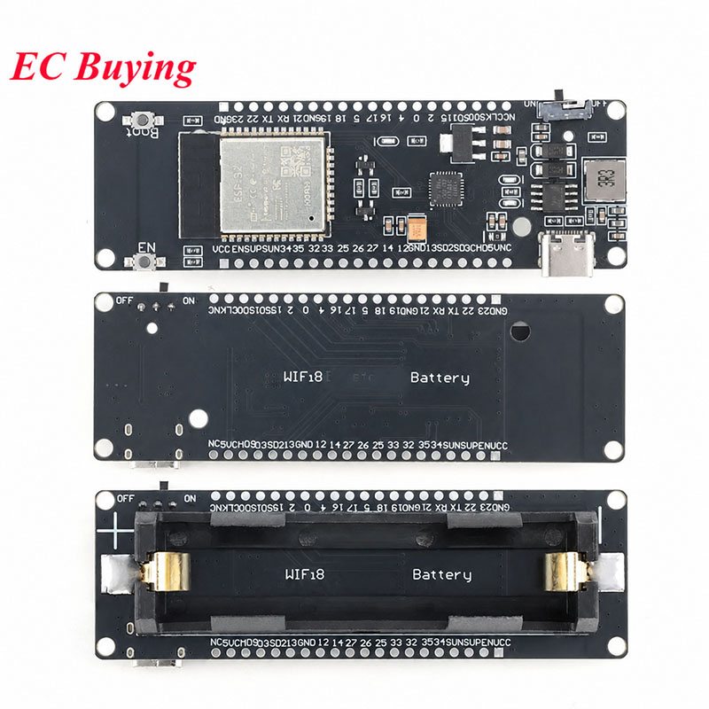 WiFi Ble Bluetooth Uyumlu 1865 - Esp32 Battery Holder Lipo incelemesi ve fiyatı