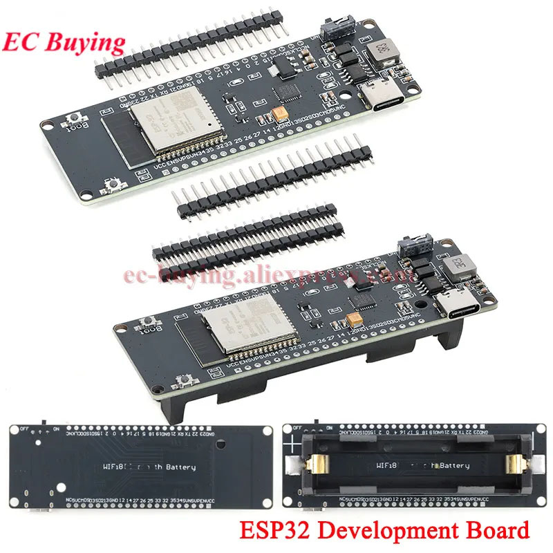 WiFi Ble Bluetooth Uyumlu 1865 - Esp32 Battery Holder Lipo incelemesi ve fiyatı