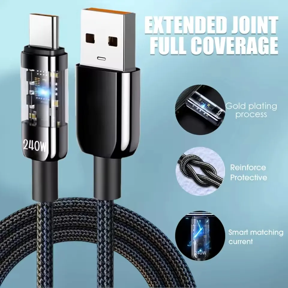 240W Naylon USB Type C Süper H - Usb C Cable incelemesi ve fiyatı