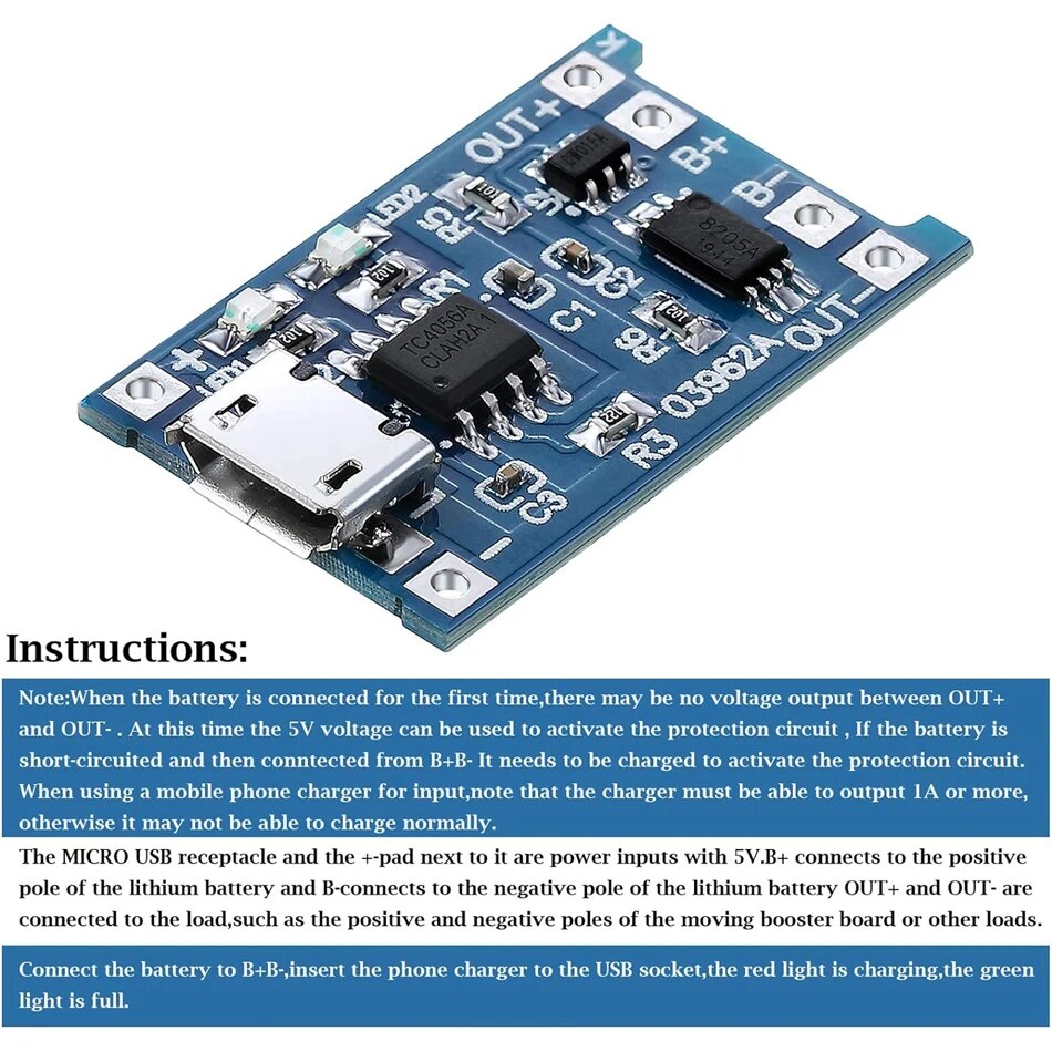 20 adet TP4056 1A 5V Lityum Pi - Tp4056 Module incelemesi ve fiyatı