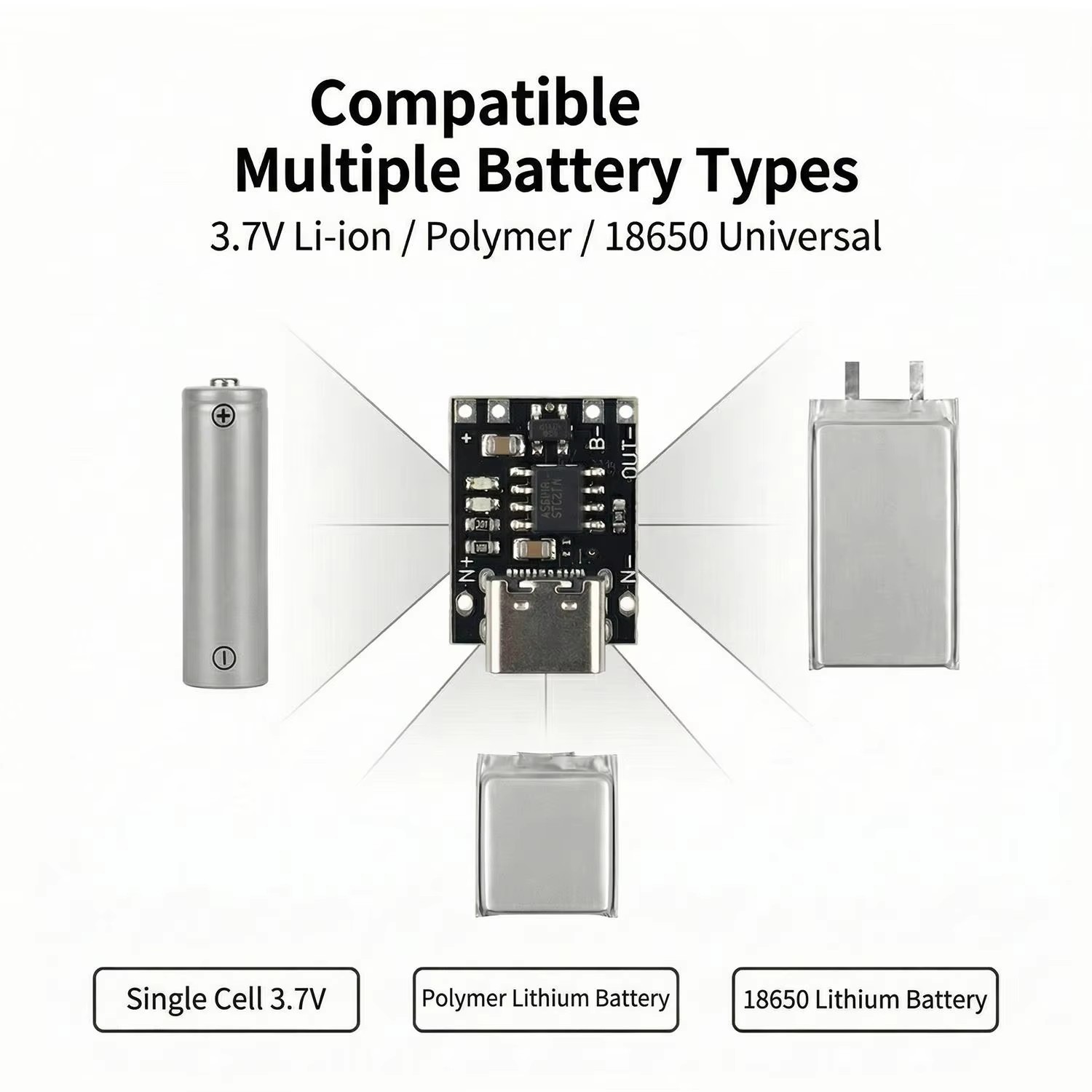 1-20 adet TP4056 3.7V lityum p - Usb C Cable incelemesi ve fiyatı