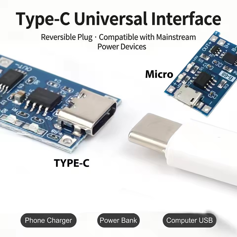 USB Type-C TP4056 Şarj Modülü, - Tp4056 Module incelemesi ve fiyatı